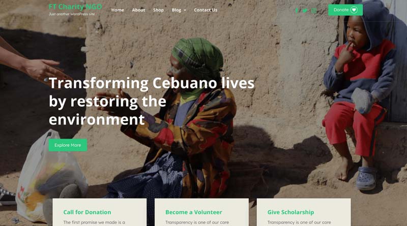 ft charity ngo wordpress theme