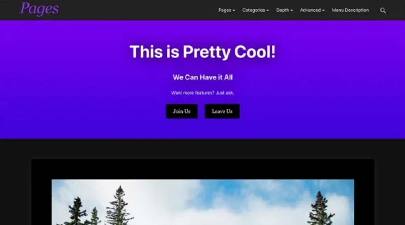 Pages WordPress Theme