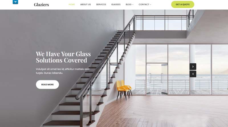 skt glass wordpress theme