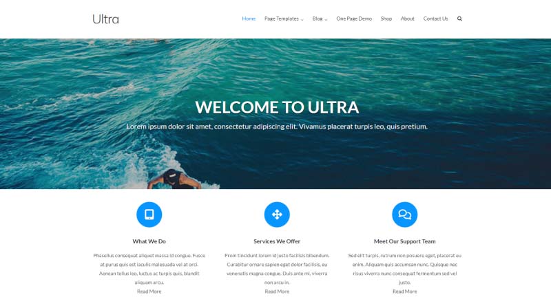 ultra wordpress theme