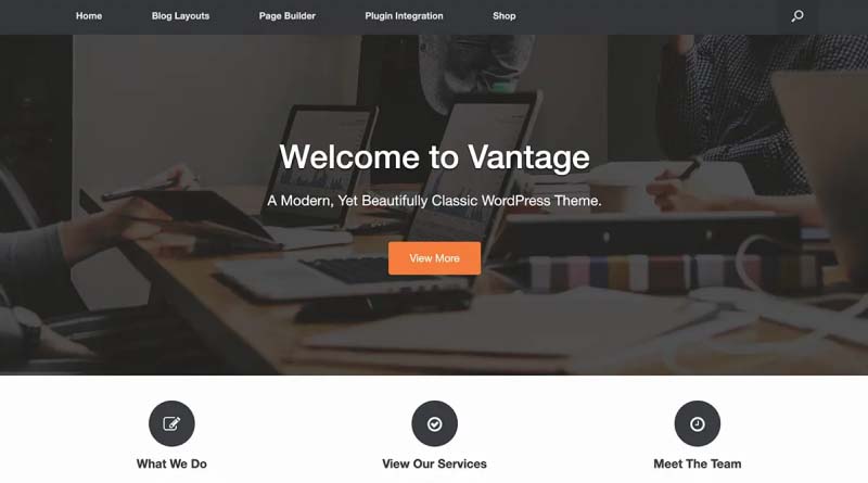 vantage wordpress theme