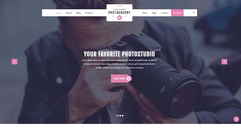 vw photography wordpress theme