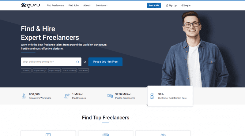 Guru Freelance Website