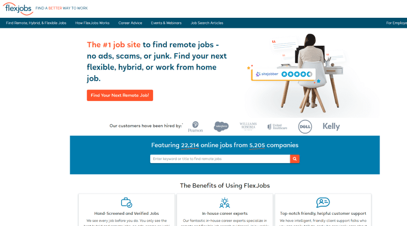 Flexjobs Freelance Website