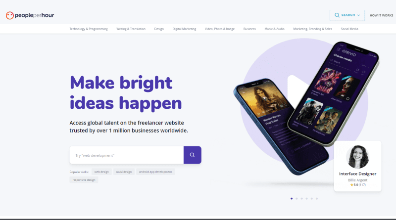PeoplePerHour Freelance Website