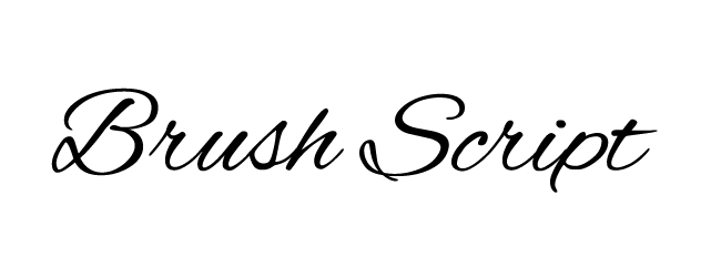 Brush Script HTML Font