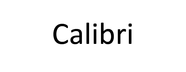 Calibri HTML Font