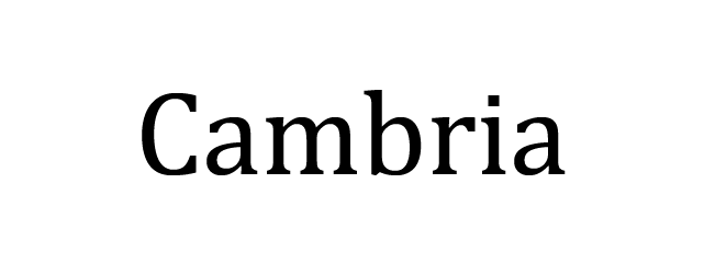 Cambria HTML Font