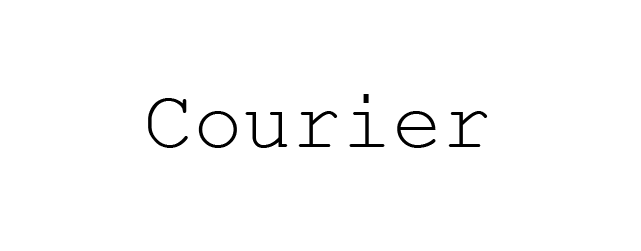 Courier HTML Font