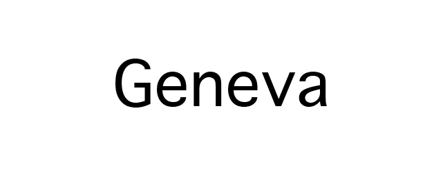 Geneva HTML Font