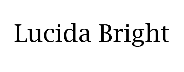 Lucida Bright HTML Font