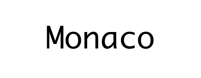 Monaco HTML Font