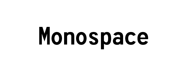 Monospace HTML Font