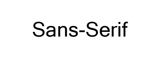 Sans-Serif HTML Font