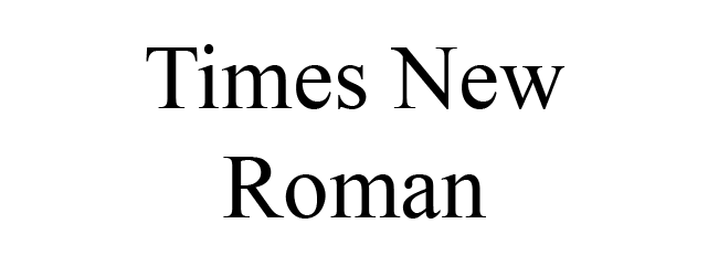 Times New Roman HTML Font