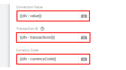 Assign data layer 