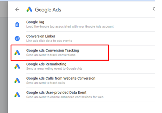 Google Ads Conversion Tracking