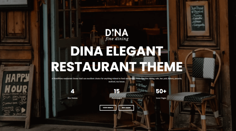 Dina: Restaurant Cafe Food Theme