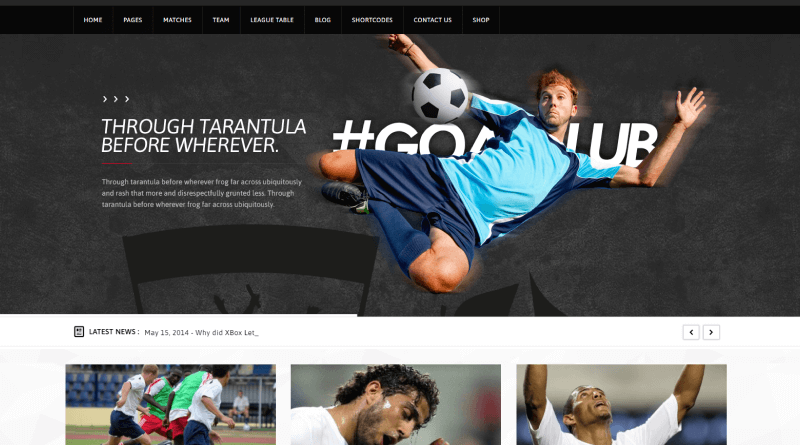 Goal Club: Sports & Events WordPress Theme