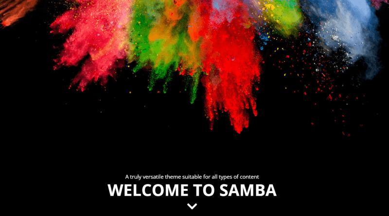 Samba Coloured WordPress Theme