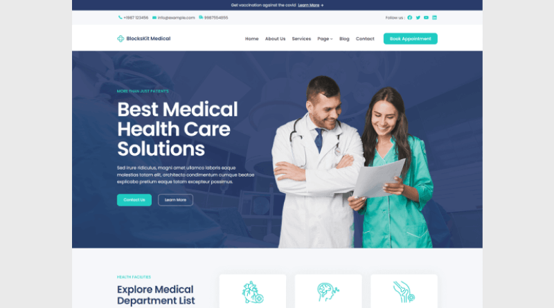 blocksit medical wordpress themes for doctors