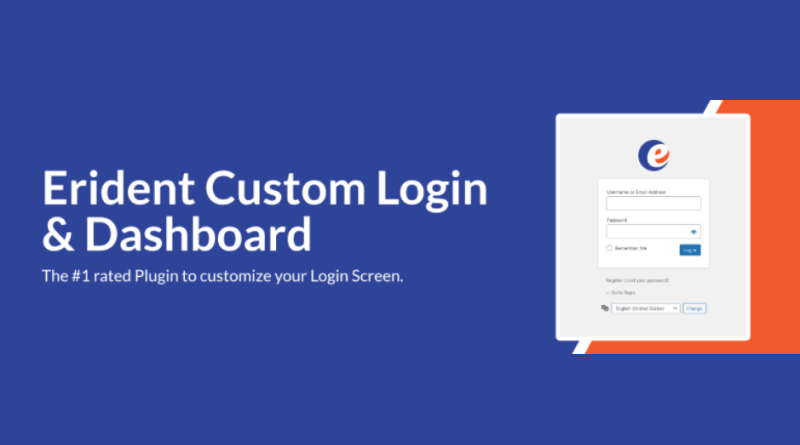 erident custom login and dashboard wordpress dashboard plugins