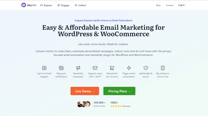 icegram express wordpress newsletter plugins