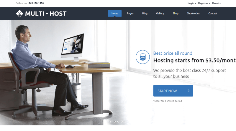 multi host wordpress web hosting themes