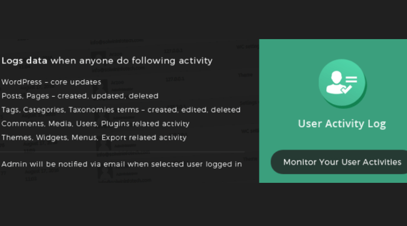 user activity log wordpress dashboard plugins