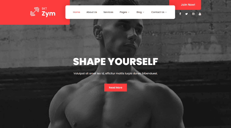 zym wordpress fitness themes