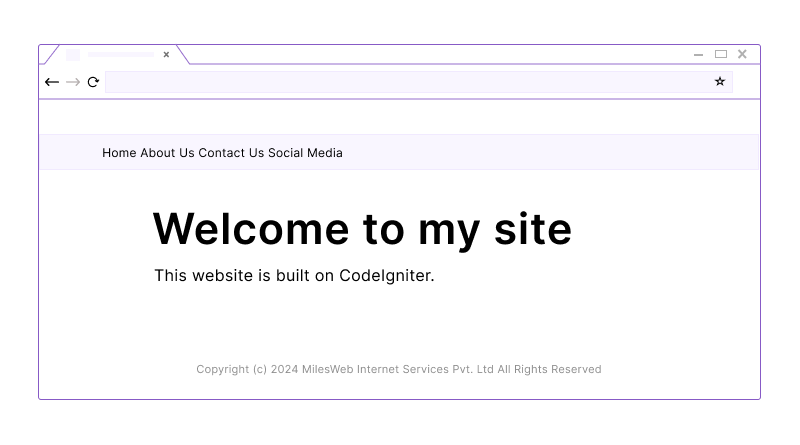 localhost site example