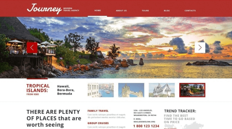 Picturesque Travel Agency WordPress Theme