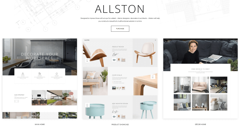 Allston WordPress Themes for Interior Designers