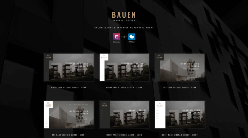 BAUEN WordPress Themes for Interior Designers