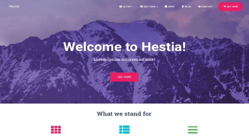 Hestia WordPress Elementor Themes