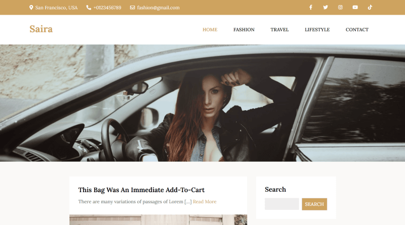 Saira WordPress Themes