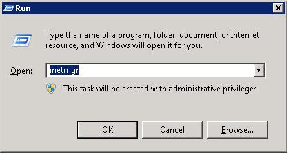 Access inetmgr