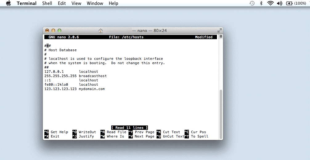 Begin Editing Your Mac Hosts File