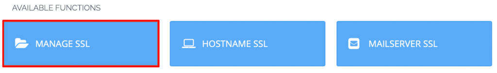 manage ssl