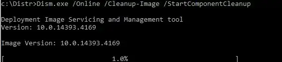 StartComponentCleanup DISM